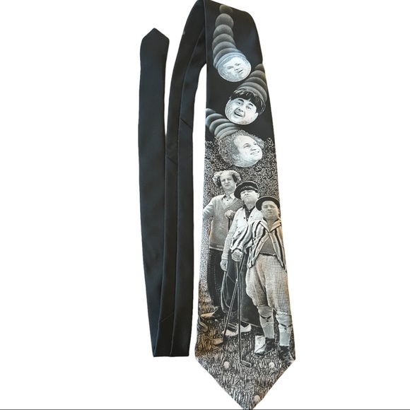 Vintage Ralph Marlin “Golf Stooges” 1995 Mens Tie - Picture 1 of 7